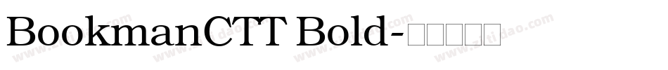 BookmanCTT Bold字体转换